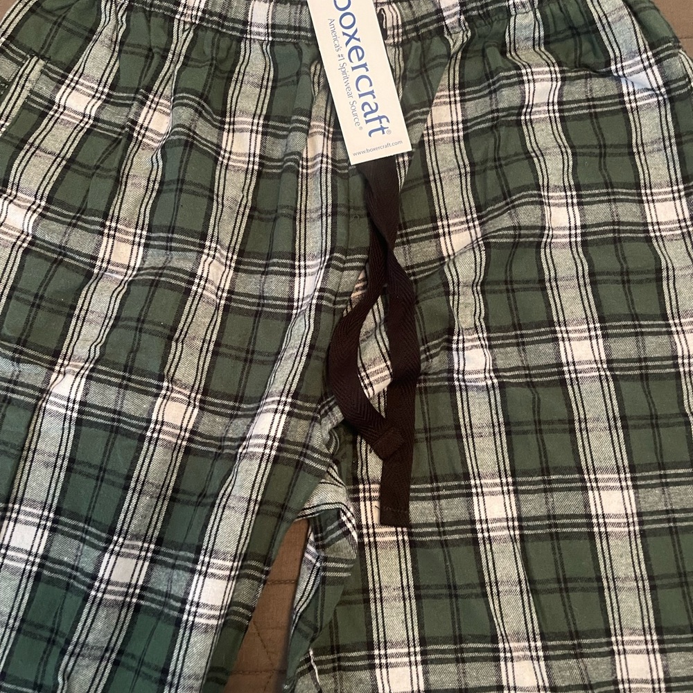 Boxercraft Green and White Flannel Pants